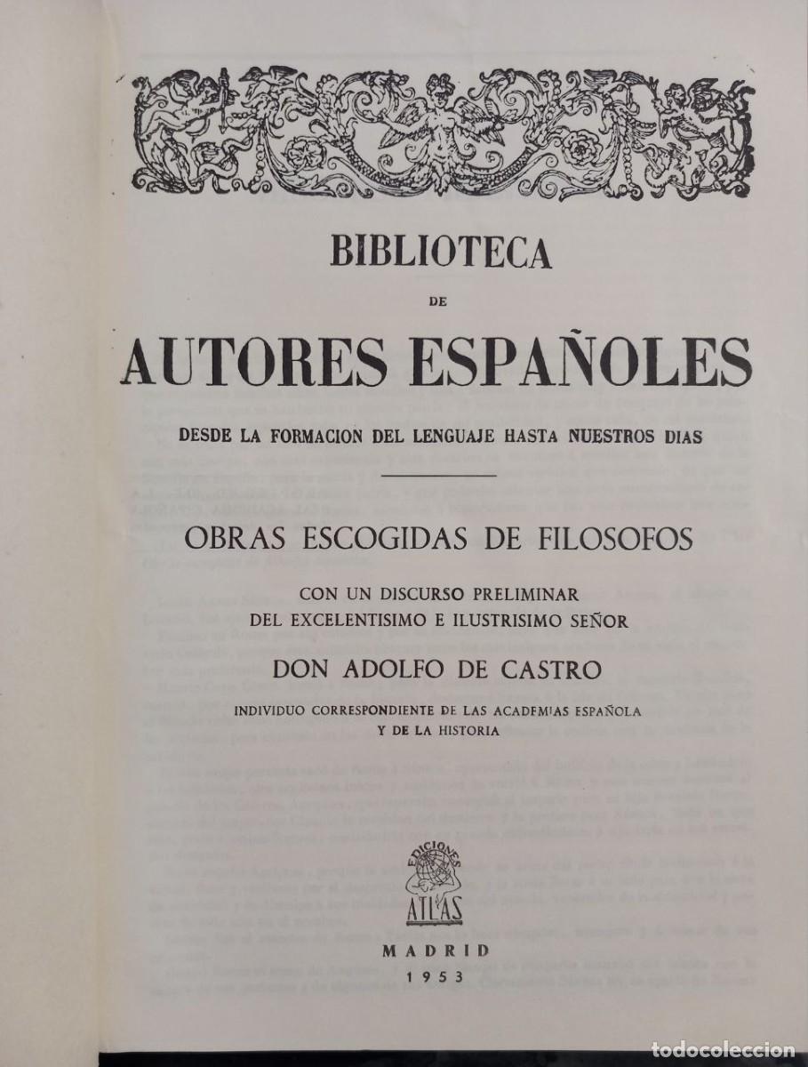 Libros: Obras escogidas de fil&oacute;sofos. - Foto 4
