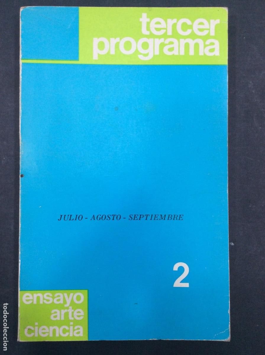 Libros: TERCER PROGRAMA 2/ENSAYO ARTE Y CIENCIA - Foto 1