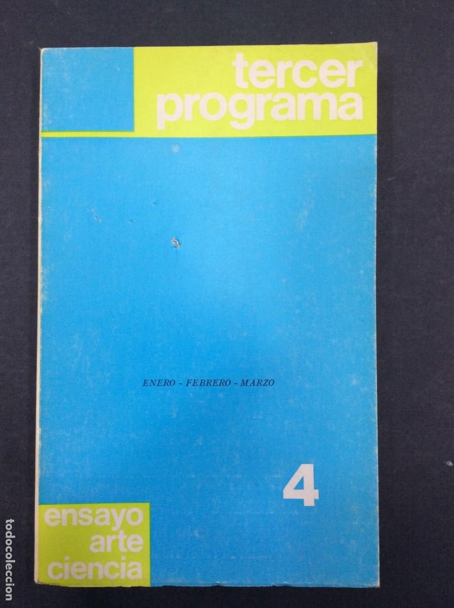 Libros: TERCER PROGRAMA 2/ENSAYO ARTE Y CIENCIA - Foto 1