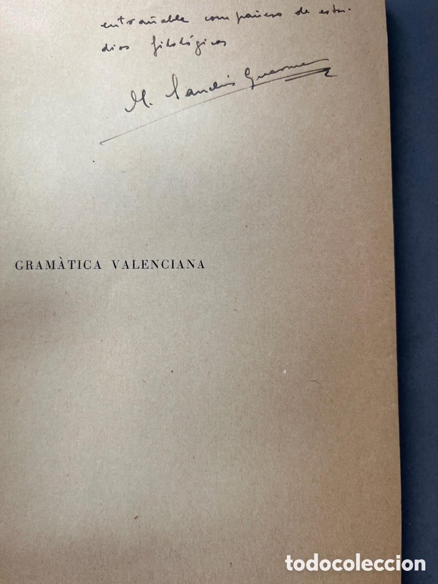 Libros: Gram&aacute;tica Valenciana. M.Sanchis Guarner (1950) - Foto 4