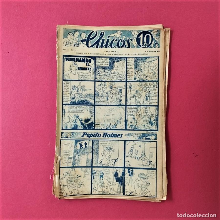 Livros em segunda m&atilde;o: Chicos. A&ntilde;o 1, n&ordm; 2. 9 de marzo 1938. -