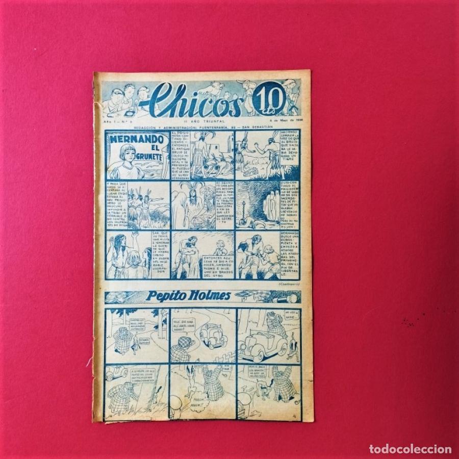 Libros: Chicos. A&ntilde;o 1, n&ordm; 9. 4 de mayo de 1938. - - Foto 1