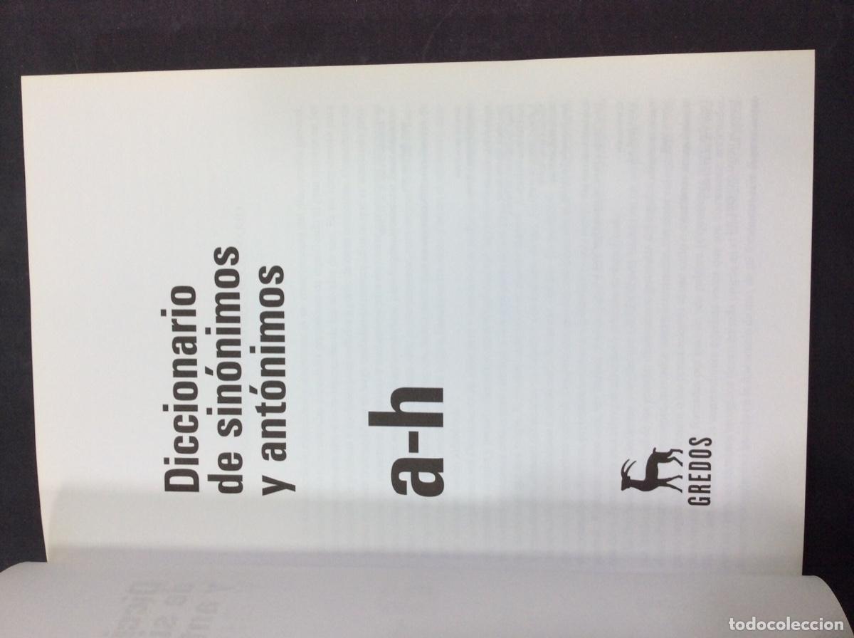 Libros: Diccionario de sinonimos y antonimos. A-h - Foto 2