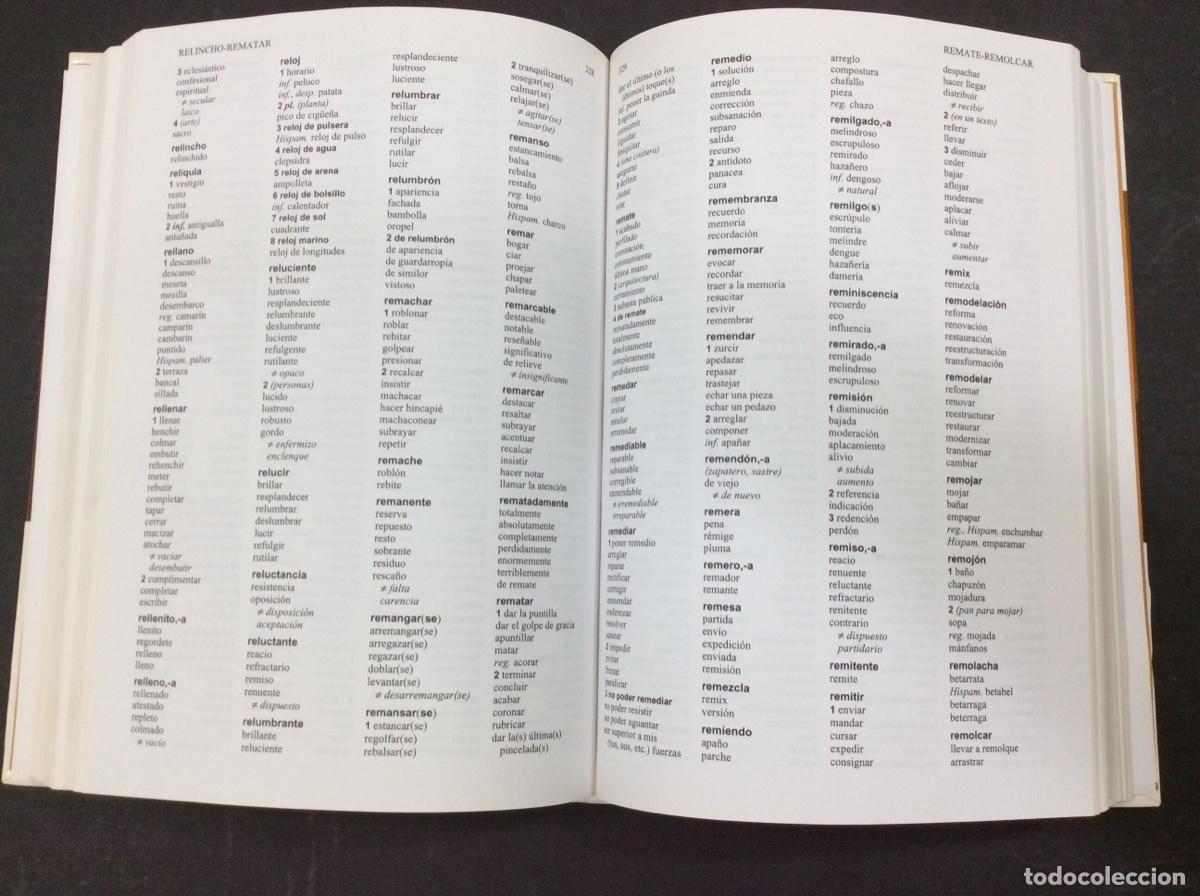 Libros: Diccionario de sinonimos y antonimos. I-Z - Foto 3