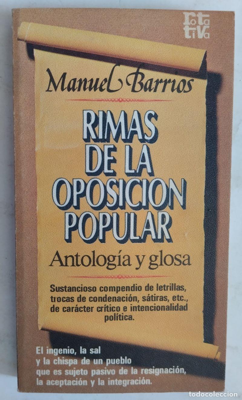 Libros: Rimas de la oposici&oacute;n popular - Manuel Barrios - Foto 1