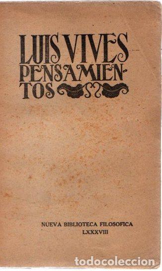 Libros: Pensamientos - Vives, Luis - Foto 1