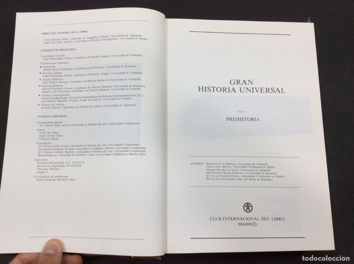 Libros: Gran Historia Universal - La Prehistoria - Vol. I - Foto 3