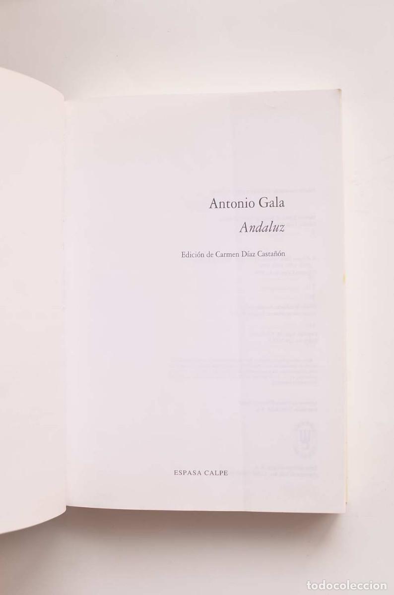 Libros: Andaluz - GALA, Antonio - Foto 2