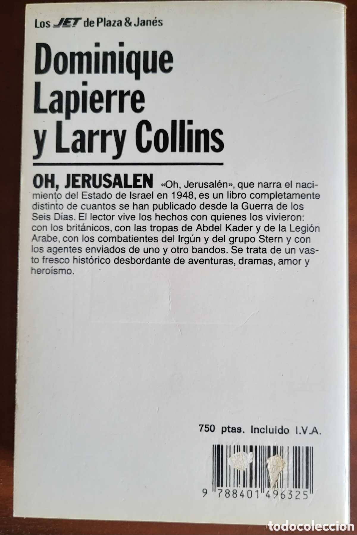 Libros: OH, JERUSALEN/Dominique Lapierre y Larry Collins - Foto 2
