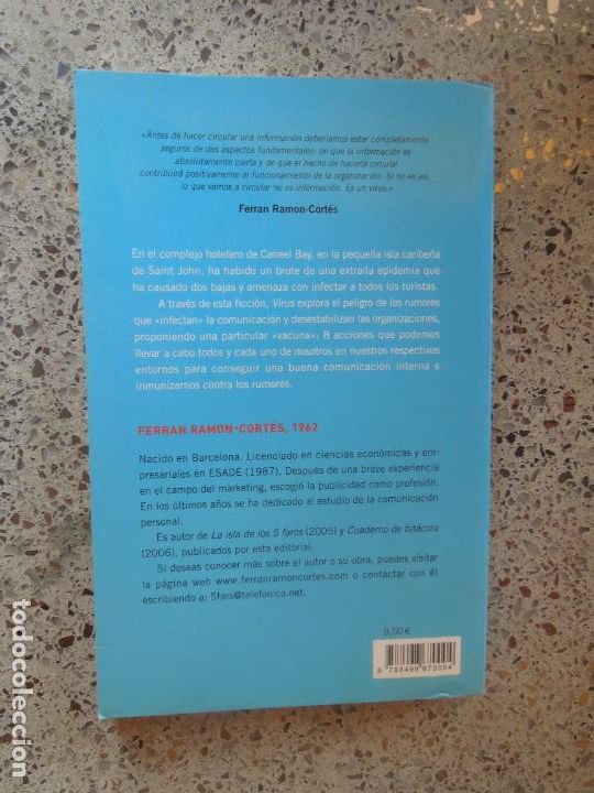 Libros: VIRUS - FERRAN RAMON-CORT&Eacute;S - RBA 2007. - Foto 3