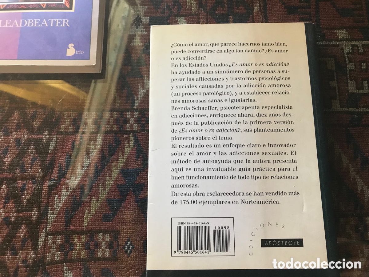 Libros: &iquest;Es amor o es adicci&oacute;n?. Brenda Schaeffer. Ap&oacute;strofe - Foto 3
