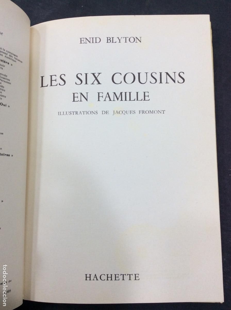 B&uuml;cher: LES SIX COUSINS EN FAMILLE - HACHETTE
