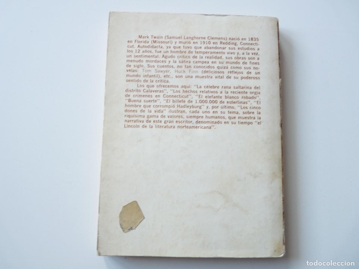 Libros: LIBRO CUENTOS de MARK TWAIN REF: 3-234 - Foto 3