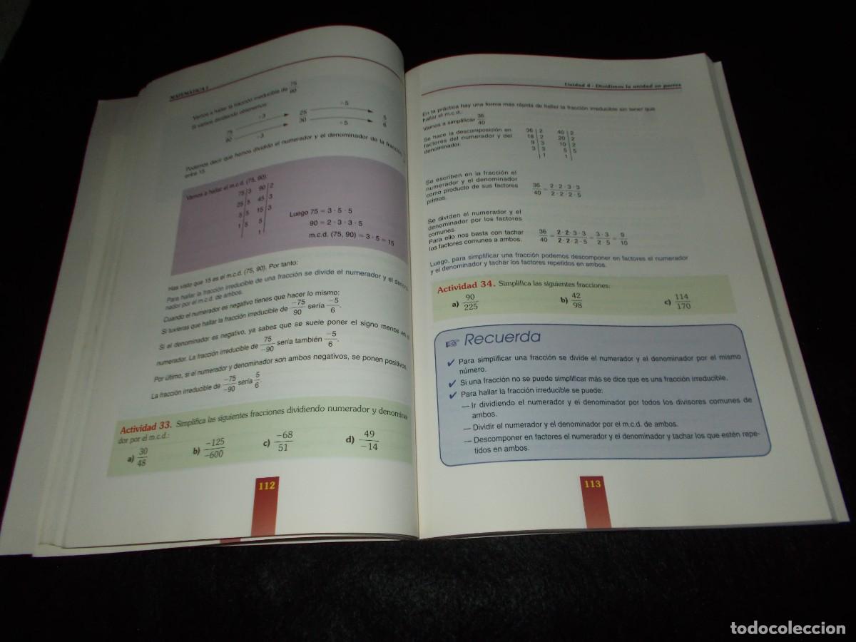 Libros: MATEM&Aacute;TICAS 1. SAFEL 1999. MATEM&Aacute;TICA. LIBRO - Foto 4
