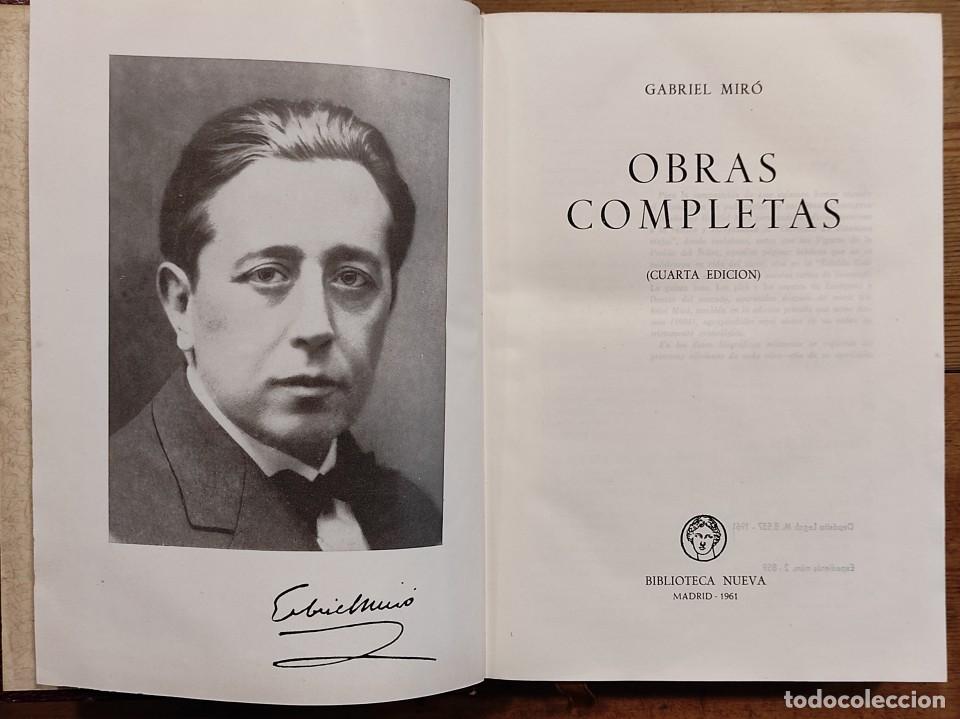 Libros: Obras Completas. - Mir&oacute;, Gabriel. - Foto 1
