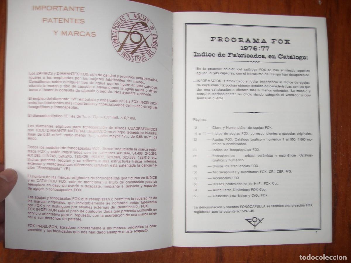 Libros: CATALOGO AGUJAS DIAMANTE Y ZAFIRO MARCA FOX - Foto 3