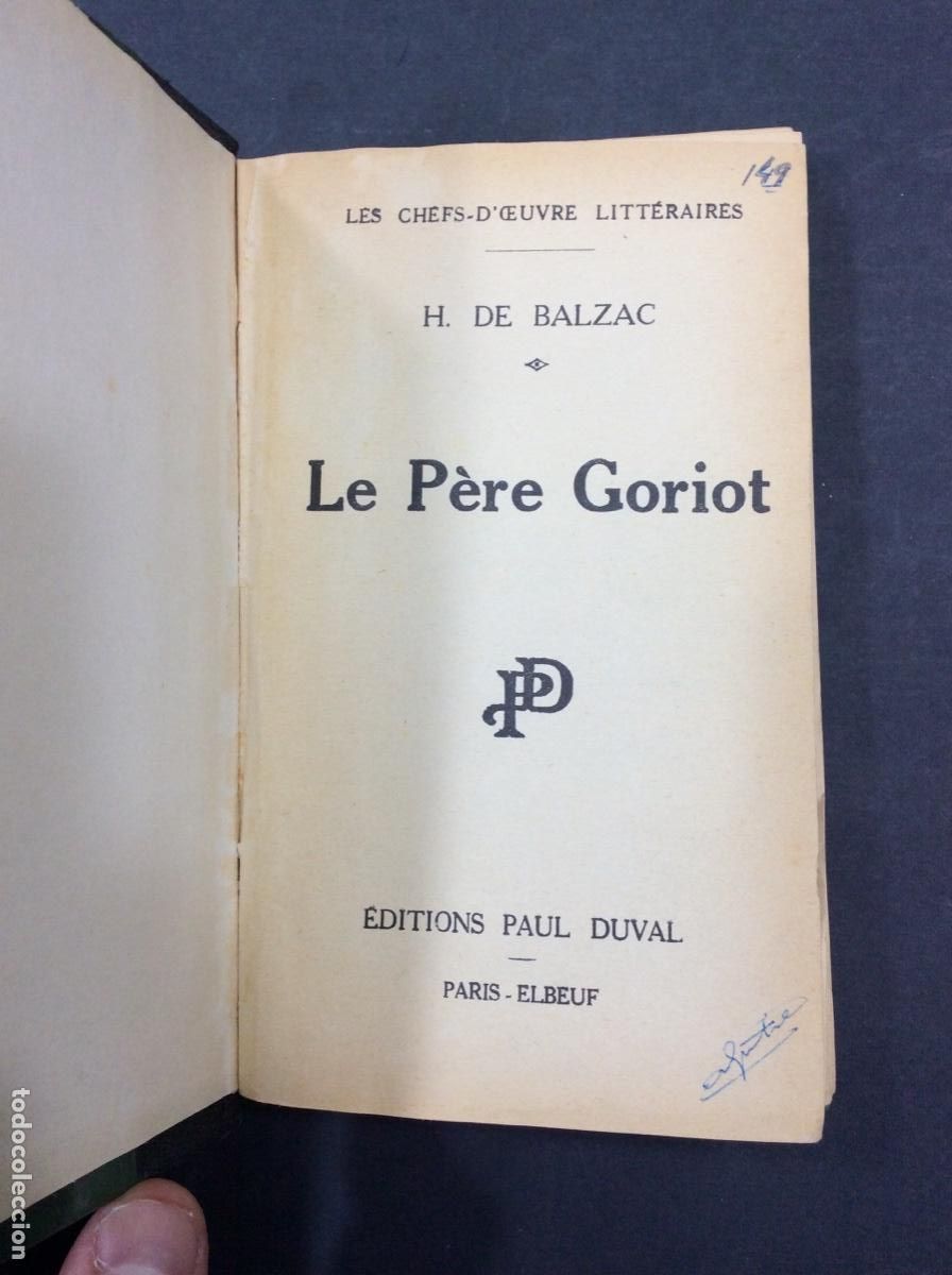 Libros: Le P&egrave;re Goriot - Honor&eacute; de Balzac - Foto 1