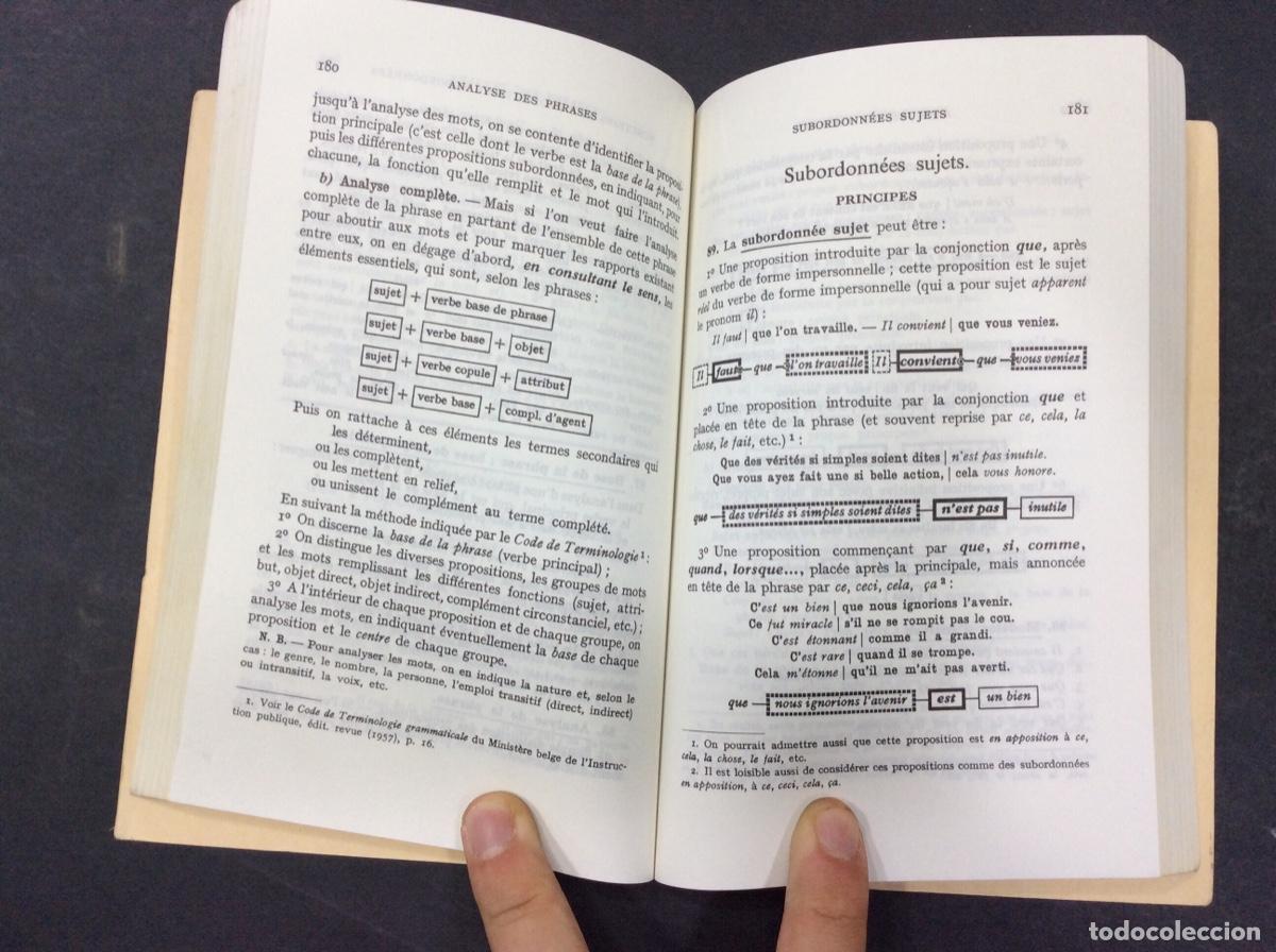 Libros: COURS DANALYSE GRAMMATICALE, MAURICE GREVISSE - Foto 3