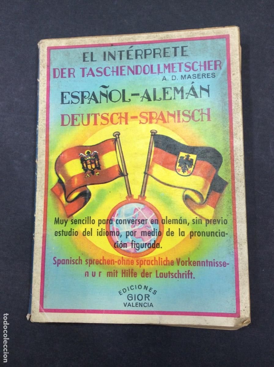 Libros: EL INT&Eacute;RPRETE. ESPA&Ntilde;OL-ALEM&Aacute;N, DEUTSCH-SPANISCH MASERES, A.D. - Foto 1