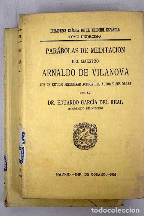 Libros: Par&aacute;bolas de meditaci&oacute;n.- Arnau de Vilanova - Foto 1