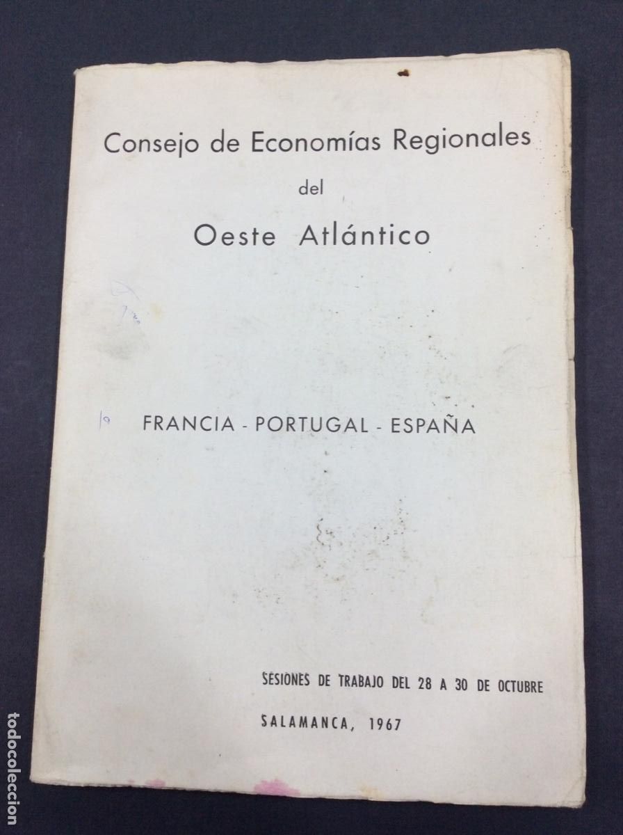 Libros: CONSEJO DE ECONOMIAS REGIONALES DEL OESTE ATLANTICO - 1967