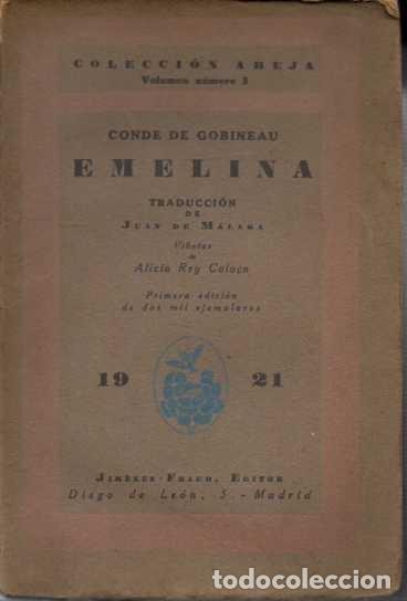Libros: Emelina. - CONDE DE GOBINEAU. - Foto 1