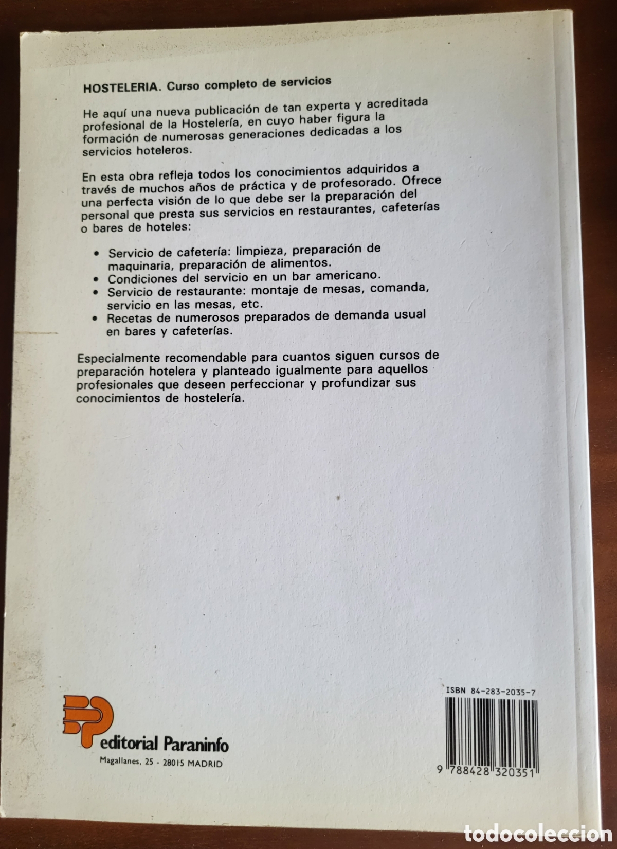 Libros: HOSTELERIA, Curso completo de servicios/Asuncion Lopez Collado - Foto 2