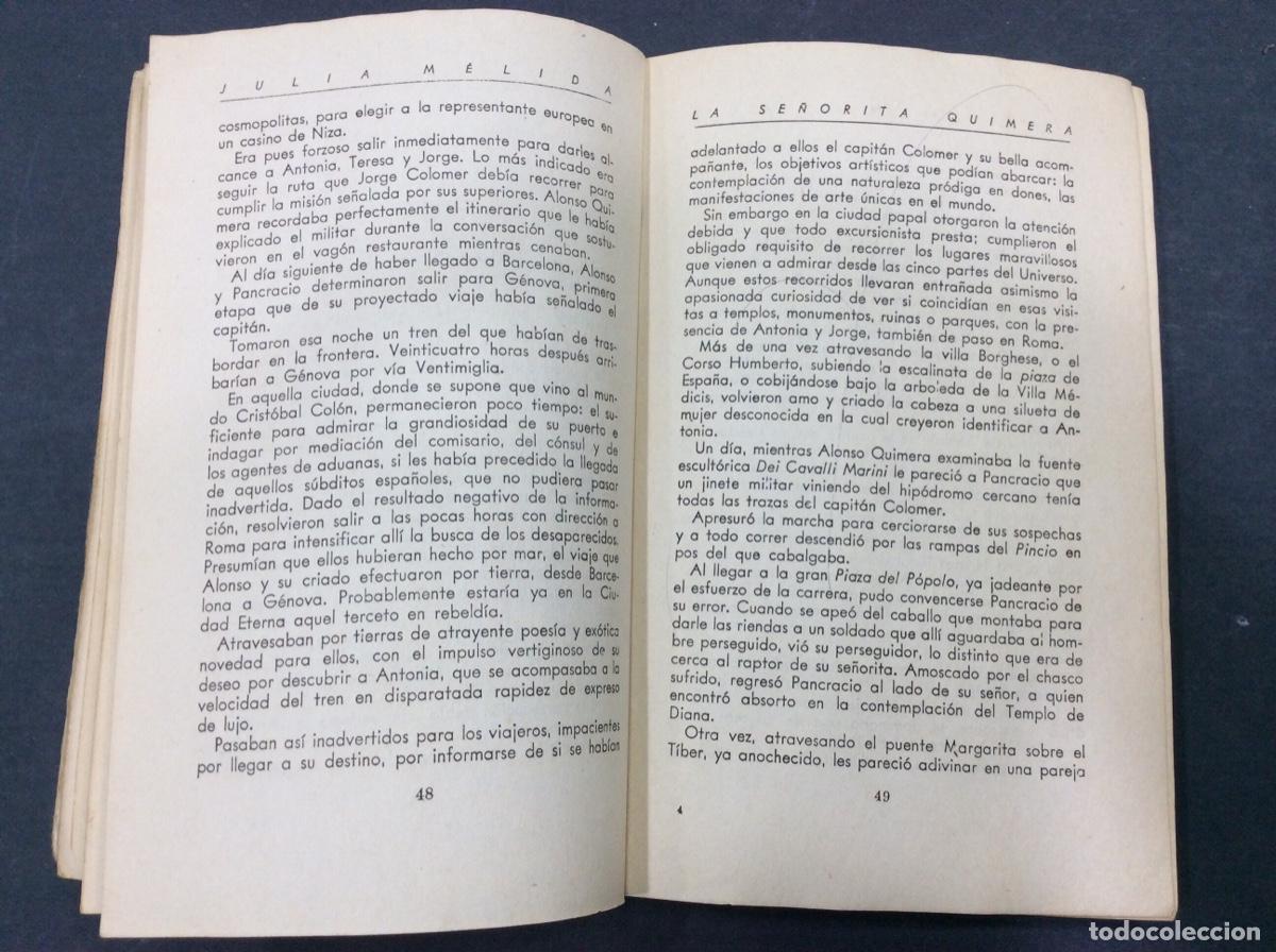 Libros: La Se&ntilde;orita Quimera.- M&eacute;lida, Julia - Foto 3