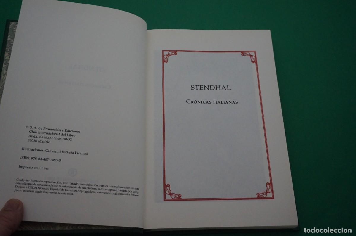 Libros: AMF-30E/ STENDHAL - CRONICAS ITALIANAS - EDICION DE LUJO - Foto 2