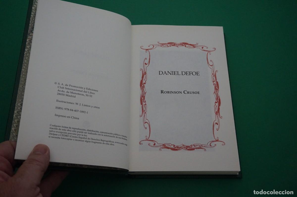 Libros: AMF-30E/ DANIEL DEFOE - ROBINSON CRUSOE - EDICION DE LUJO - Foto 2