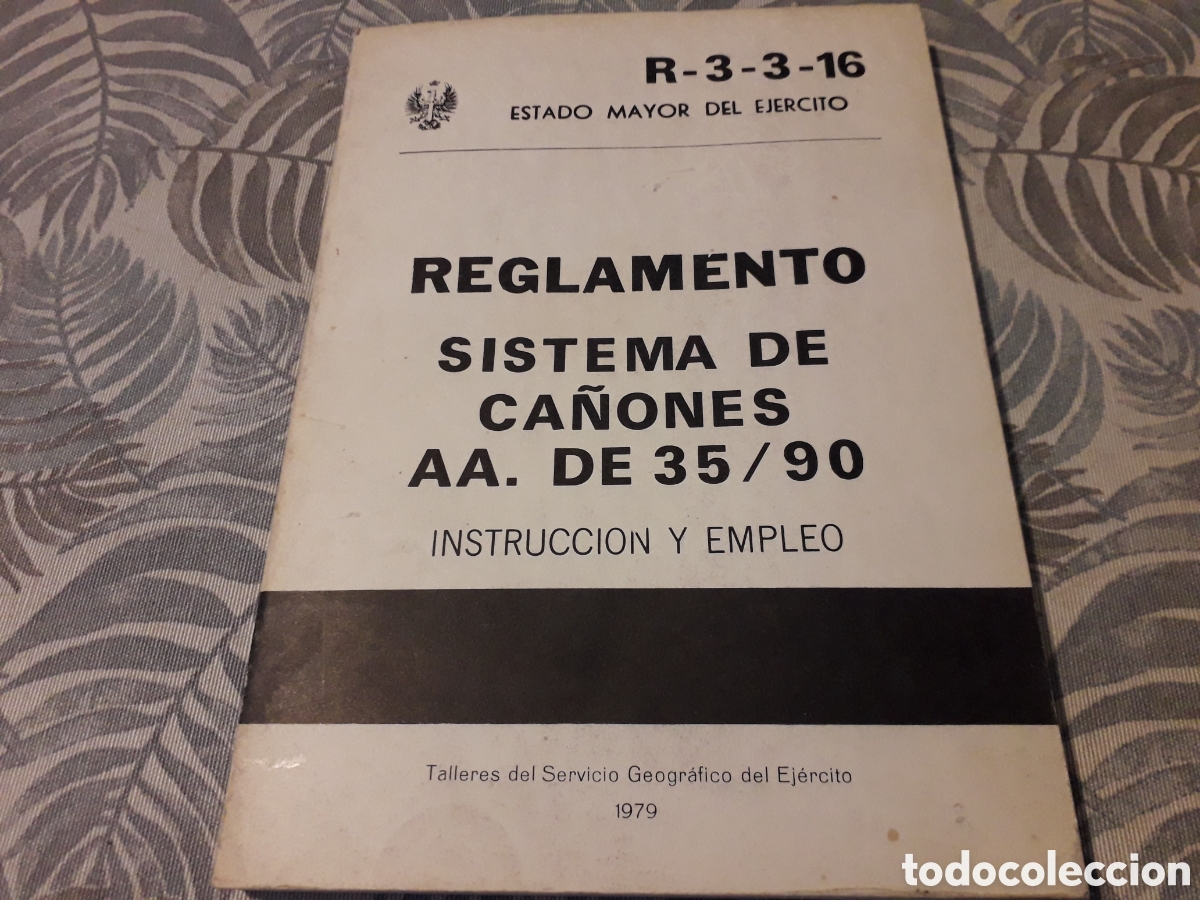 Libros: REGLAMENTO, SISTEMA DE CA&Ntilde;ONES,AA.DE 35/90, ESTADO MAYOR DEL EJERCITO, - Foto 1