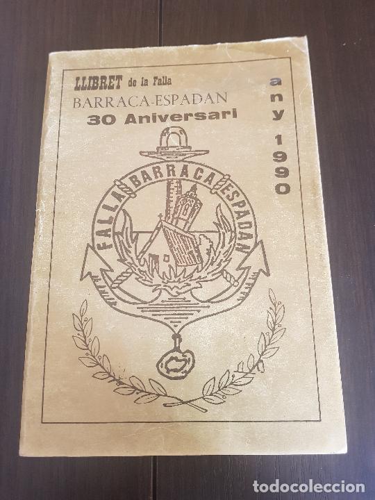 Libros: LLIBRET DE FALLA BARRACA-ESPADAN ANY 1990 - Foto 1