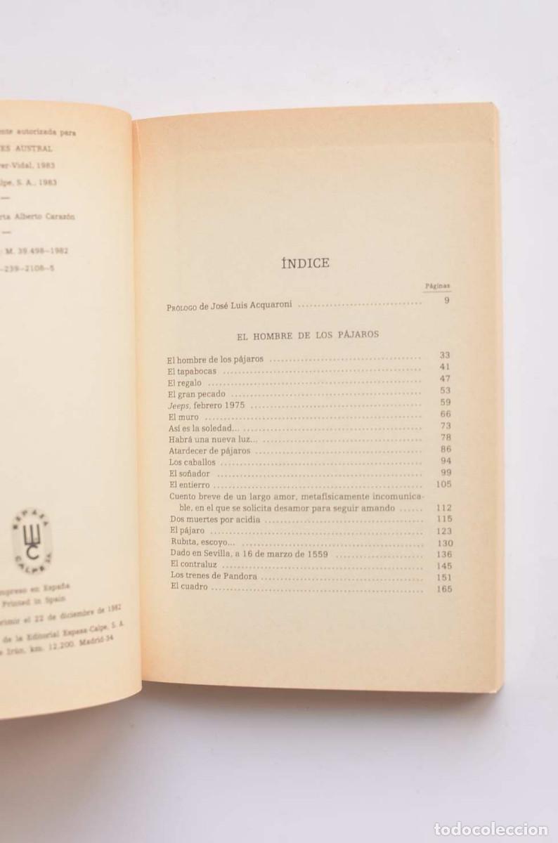 Libros: El hombre de los p&aacute;jaros - FERRER - VIDAL, Jorge - Foto 3