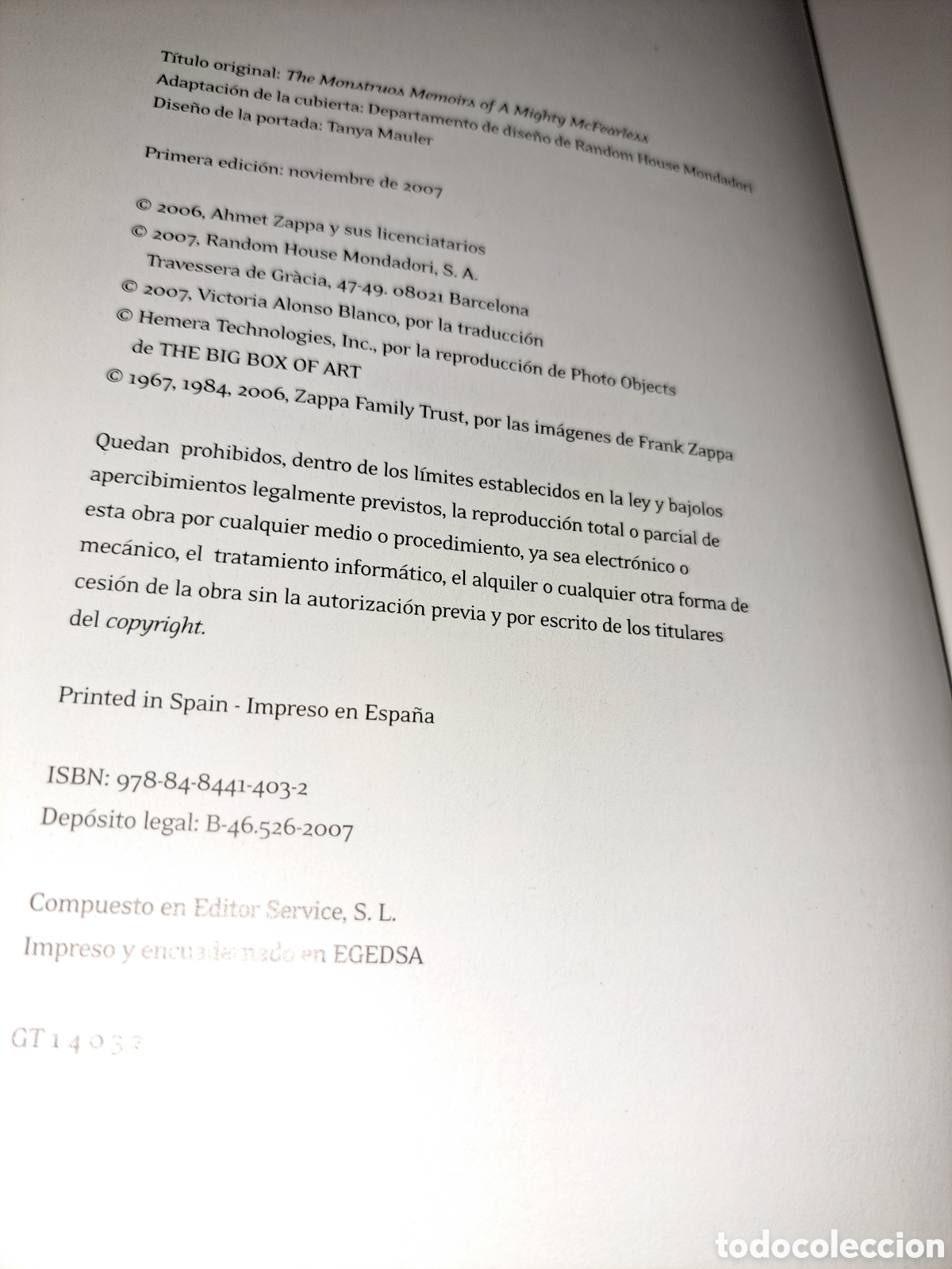 Libros: MONSTRUOS Y OTRAS ESPECIES. AHMAT ZAPPA - Foto 3