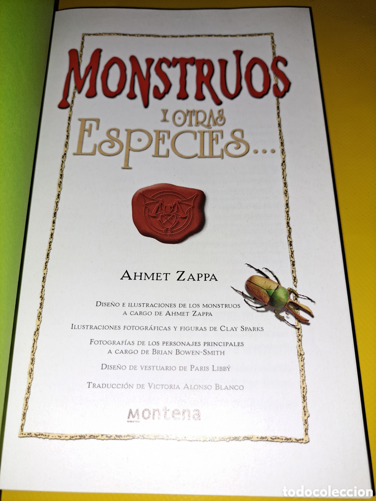 Libros: MONSTRUOS Y OTRAS ESPECIES. AHMAT ZAPPA - Foto 2