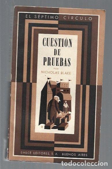 Libros: CUESTION DE PRUEBAS - BLAKE, NICHOLAS - Foto 1
