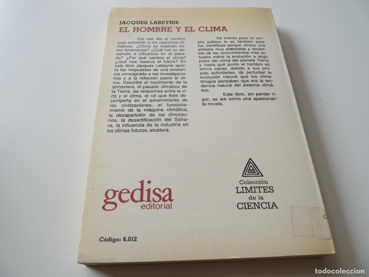 Libros: EL HOMBRE Y EL CLIMA de JACQUES LABEYRIE REF: 2-397 - Foto 2