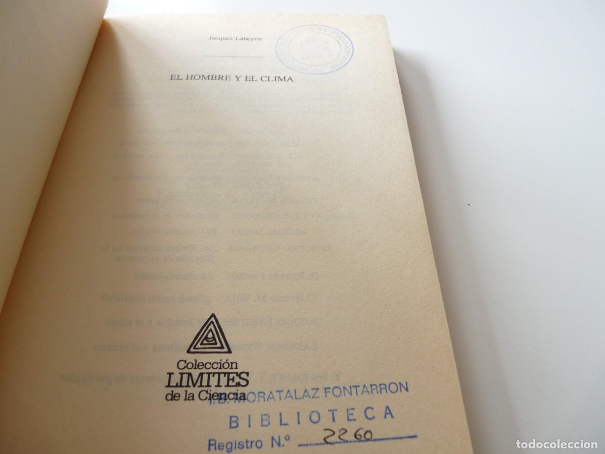 Libros: EL HOMBRE Y EL CLIMA de JACQUES LABEYRIE REF: 2-397 - Foto 4