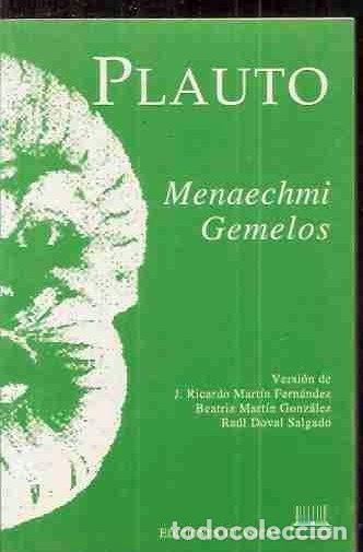 Libros: MENAECHMI (GEMELOS) - PLAUTO - Foto 1