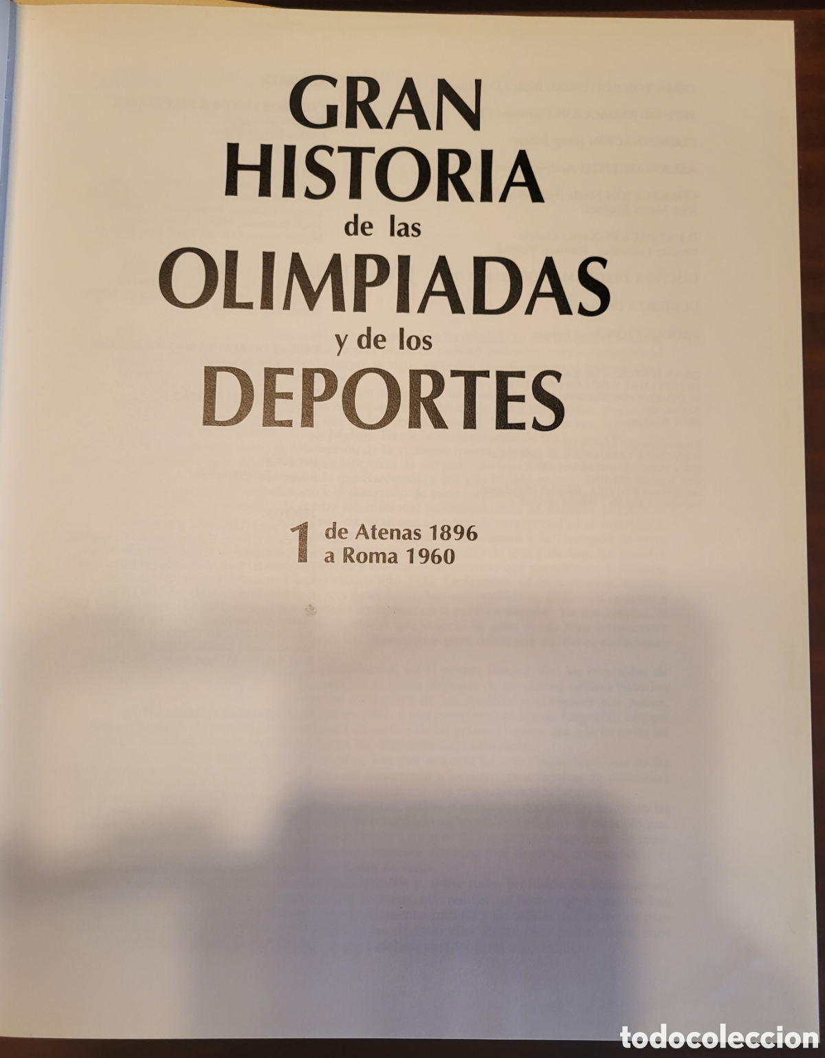 Libros: GRAN HISTORIA de las OLIMPIADAS y de los DEPORTES en 6 TOMOS - Foto 2