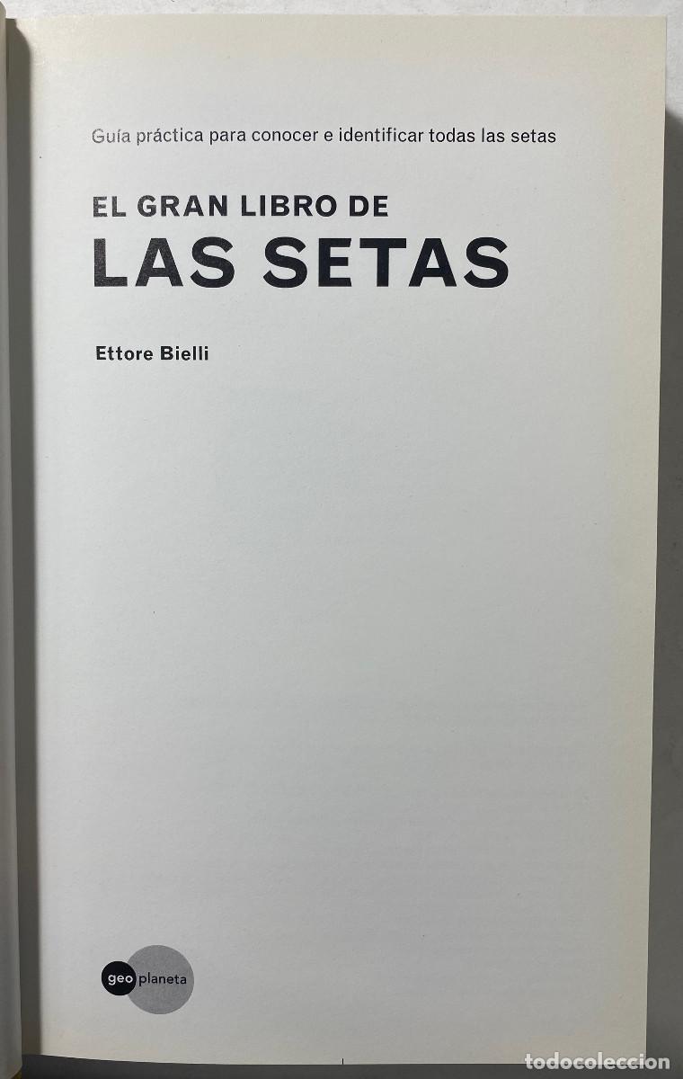 Libros: EL GRAN LIBRO DE LAS SETAS - ETTORE BIELLI - 1997 - Foto 2