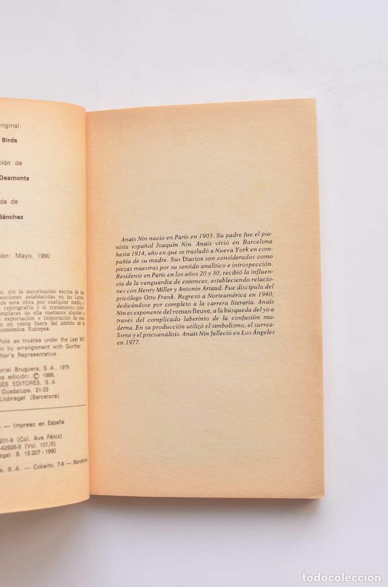 Libros: P&aacute;jaros de fuego - NIN, Ana&iuml;s - Foto 3