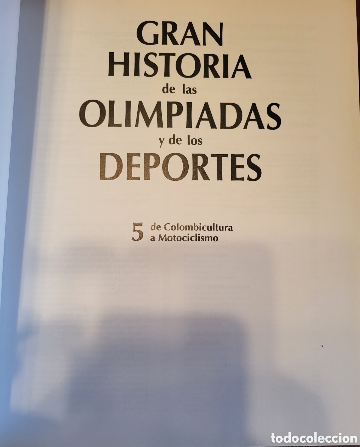 Libros: GRAN HISTORIA de las OLIMPIADAS y de los DEPORTES en 6 TOMOS - Foto 6