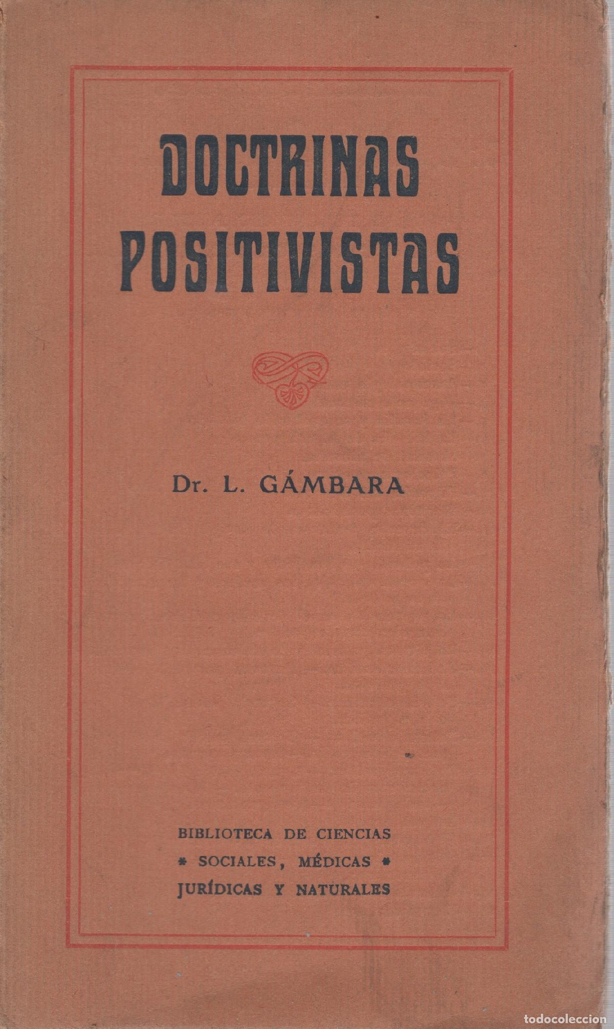 Libros: Doctrinas positivistas - G&aacute;mbara, L. - Foto 1