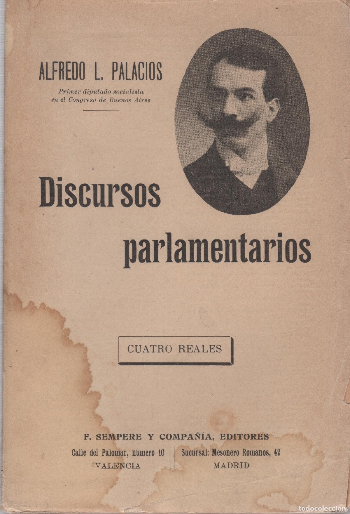 Libros: Discursos parlamentarios - Palacios, Alfredo L. - Foto 1