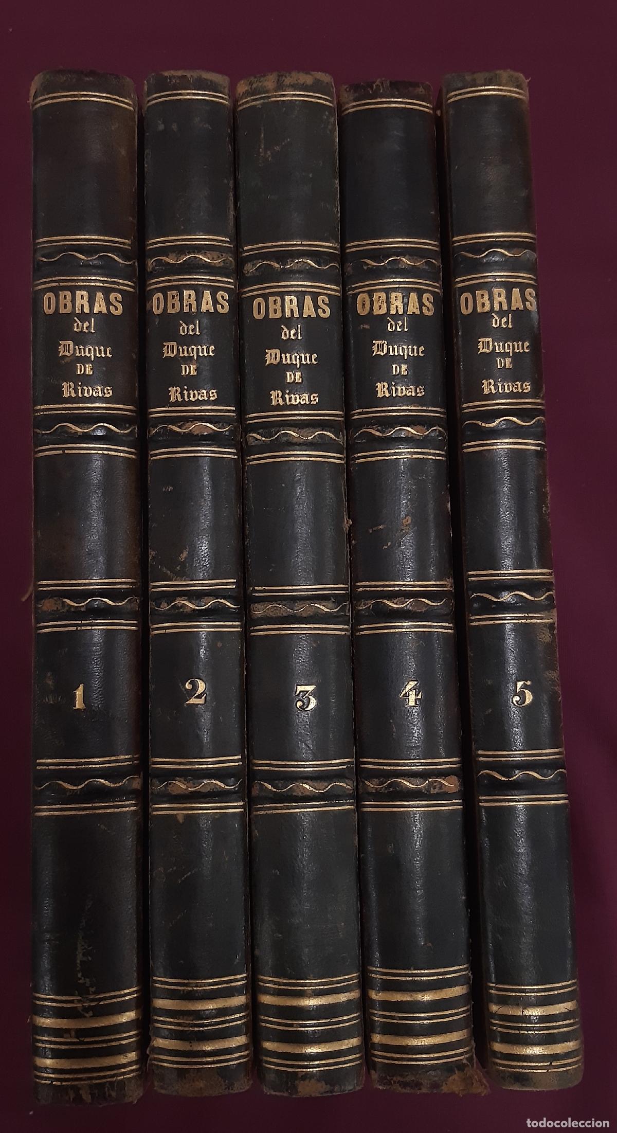 Libros: Obras completas. Tomos I-V - Saavedra, &Aacute;ngel de - Foto 1