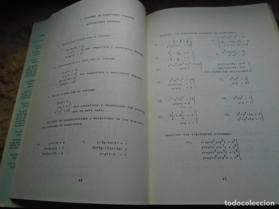 Libros: Problemas de Algebra Lineal y Geometr&iacute;a. - Sixto R&iacute;os - Foto 2