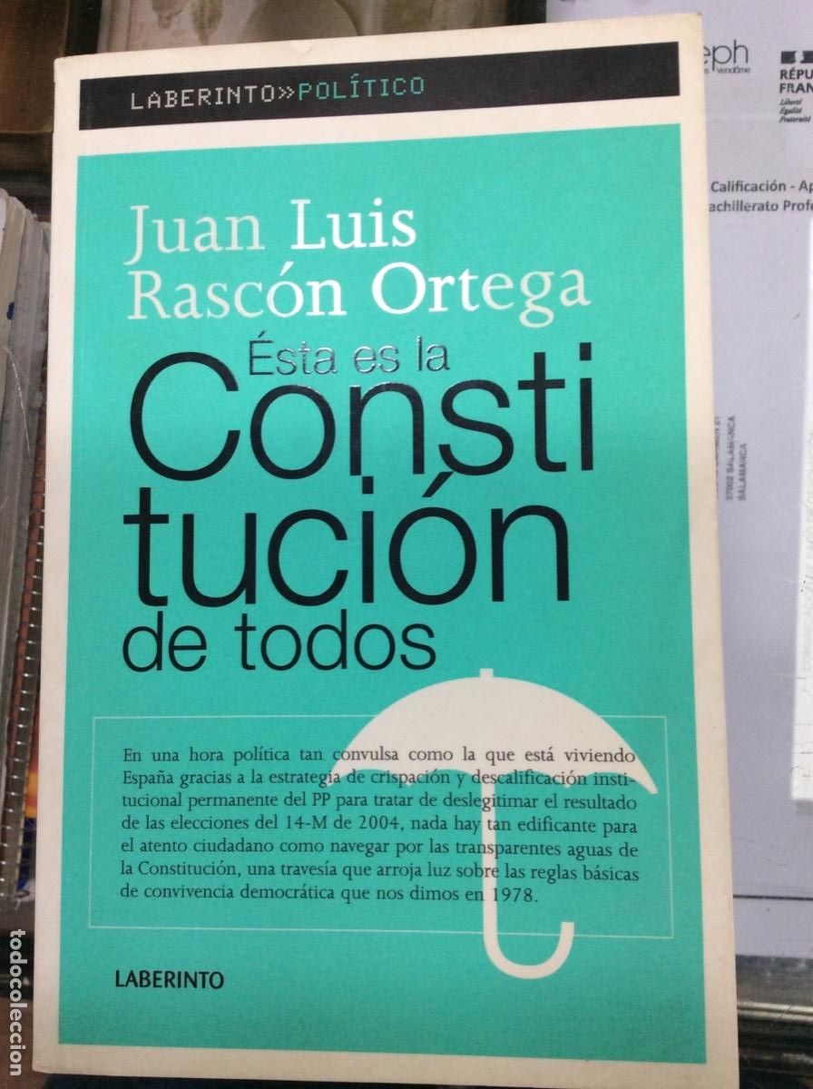 Libros: Esta es la Constituci&oacute;n de todos - Juan Luis Rasc&oacute;n Ortega - Foto 1