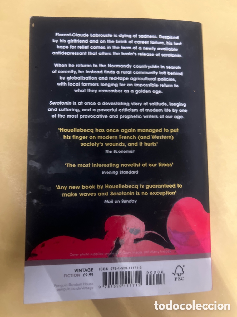 Libros: T2/A4/12. LIBRO MICHEL HOUELLEBECQ SEROTONIN - Foto 2