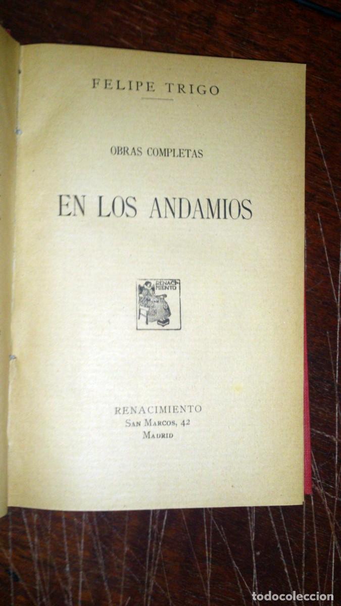Libros: Felipe Trigo - EN LOS ANDAMIOS - Foto 5
